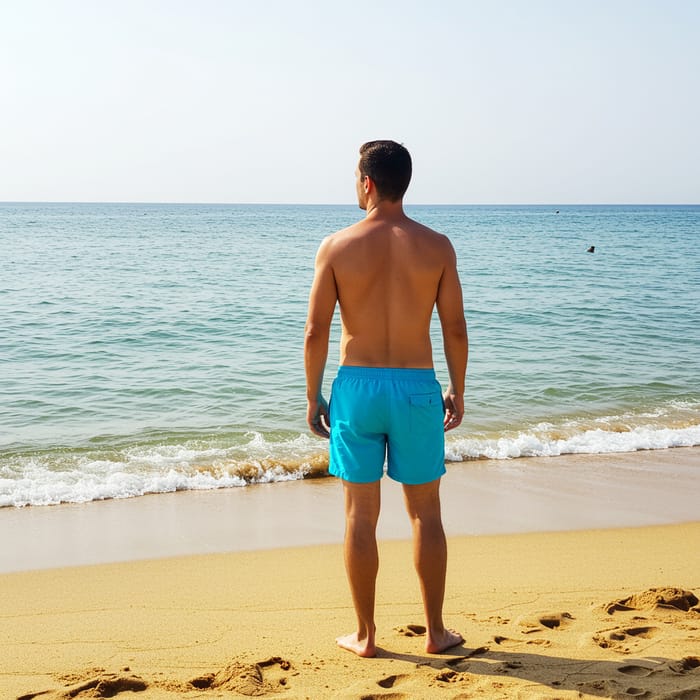 Man Enjoying a Day at the Beach