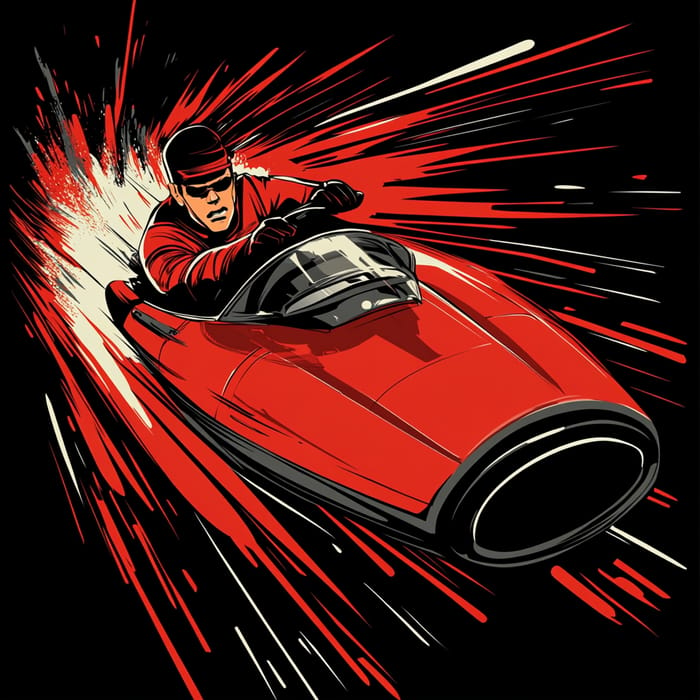 Dynamic Captain Scarlet T-Shirt Design