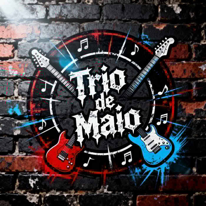 Rock Band Logo Design for Trio de Maio Rock Band Logo Design for Trio de Maio
