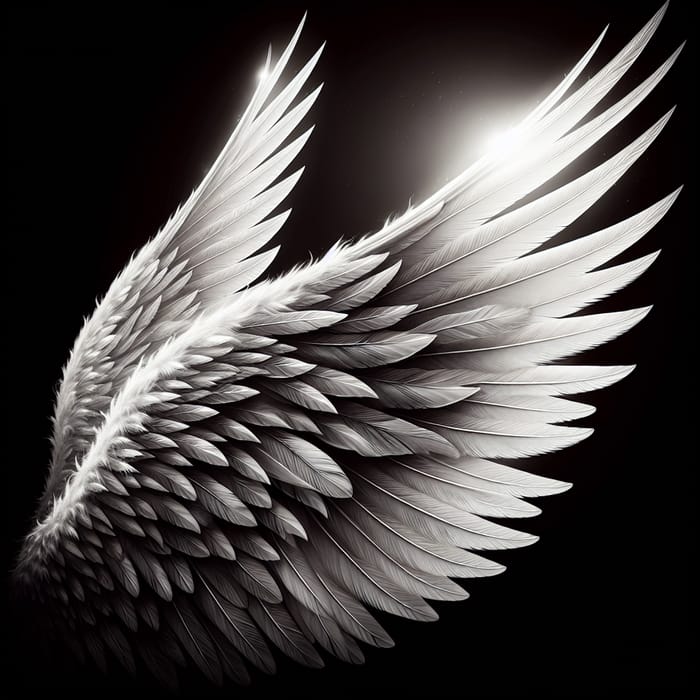 Stunning Angel Wing - Intricate Feather Design