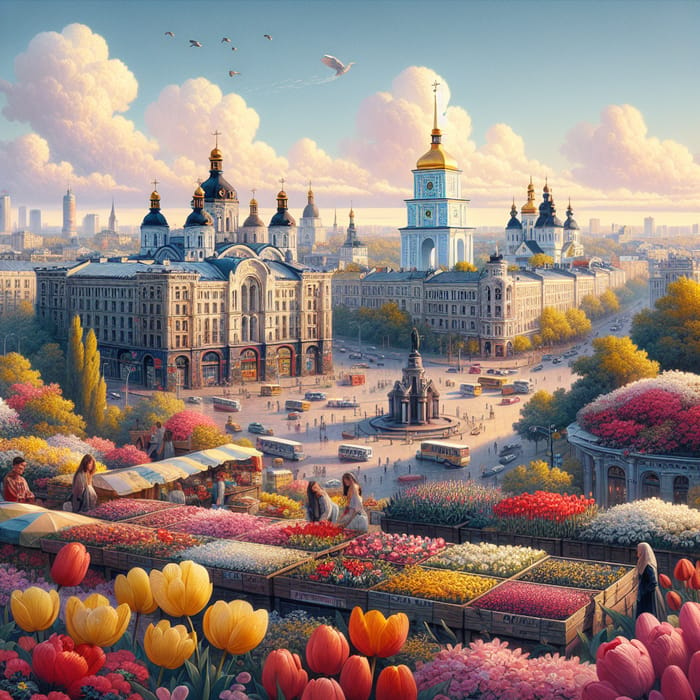 Beautiful Blooming Kiev Landscapes