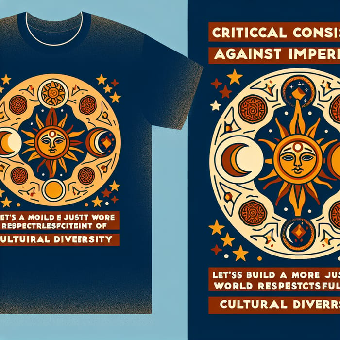 Nature Symbols T-Shirts: Sun, Moon, Stars | Critical Consciousness Design