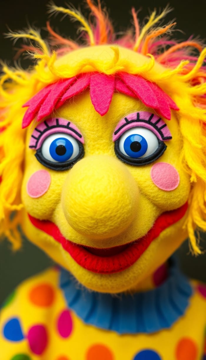 Colorful Muppet-Style Puppet Characters