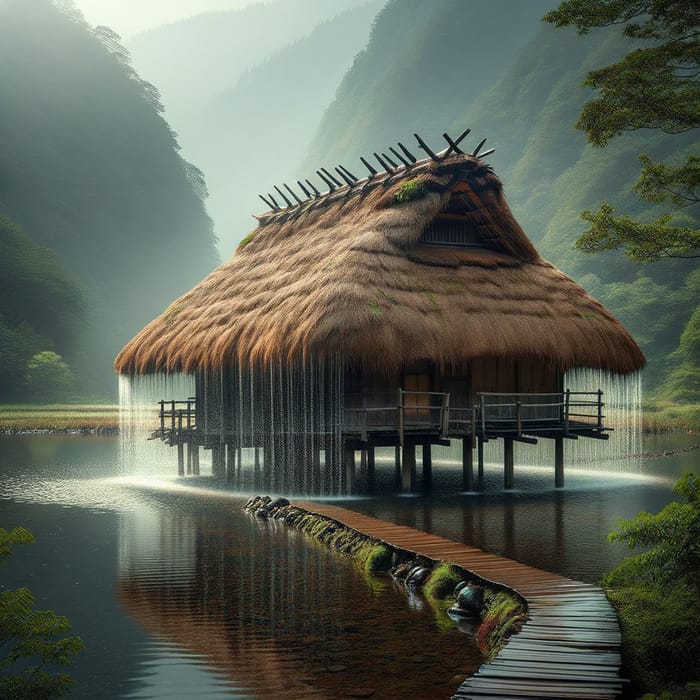 Weeping Thatched Hut by 哭泣的茅草屋