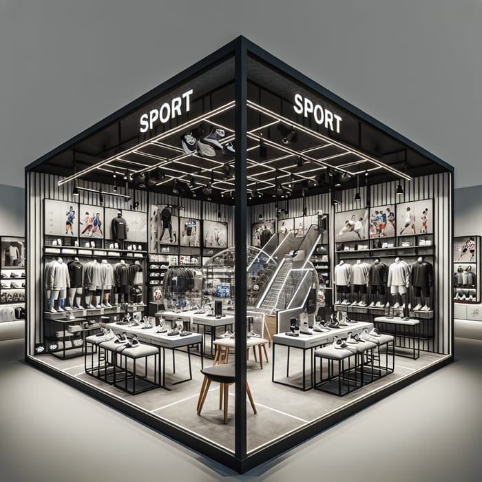 Immersive Nike Store: Futuristic Design & Virtual Reality Experience