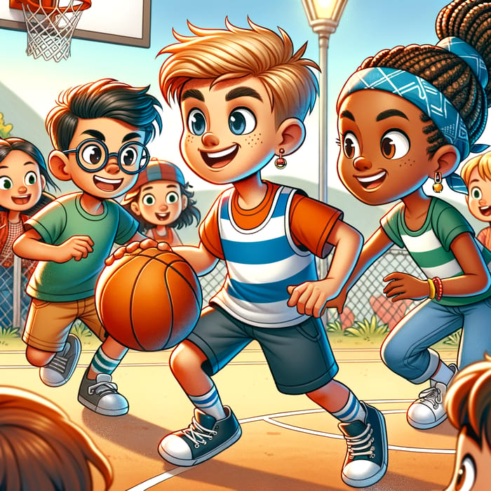 Fun Basketball Invasion Games for Kids: Cartoon Playtime