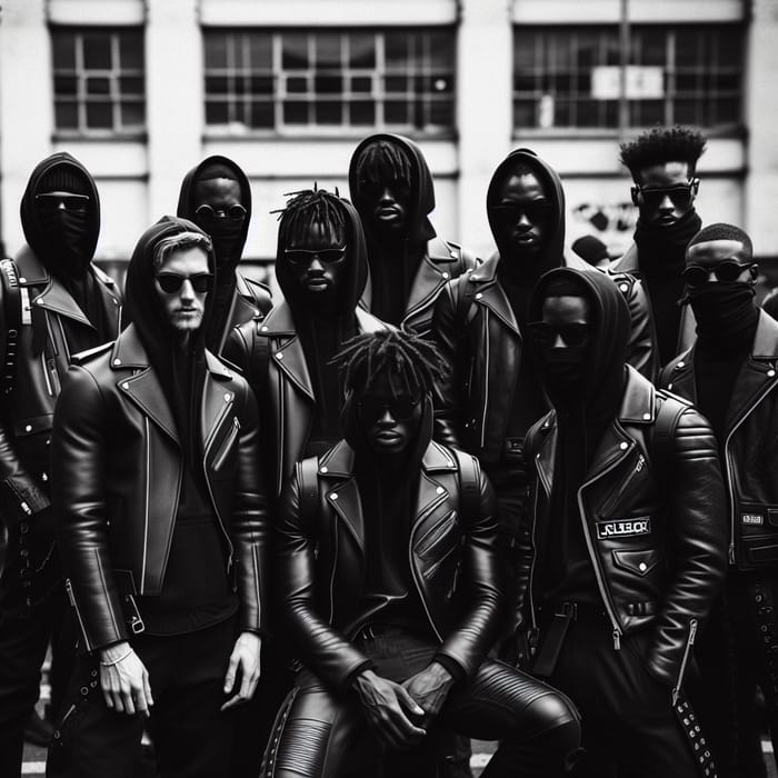 Jeleck Men in High-Contrast Leather Jackets | Streetstyle Fashion