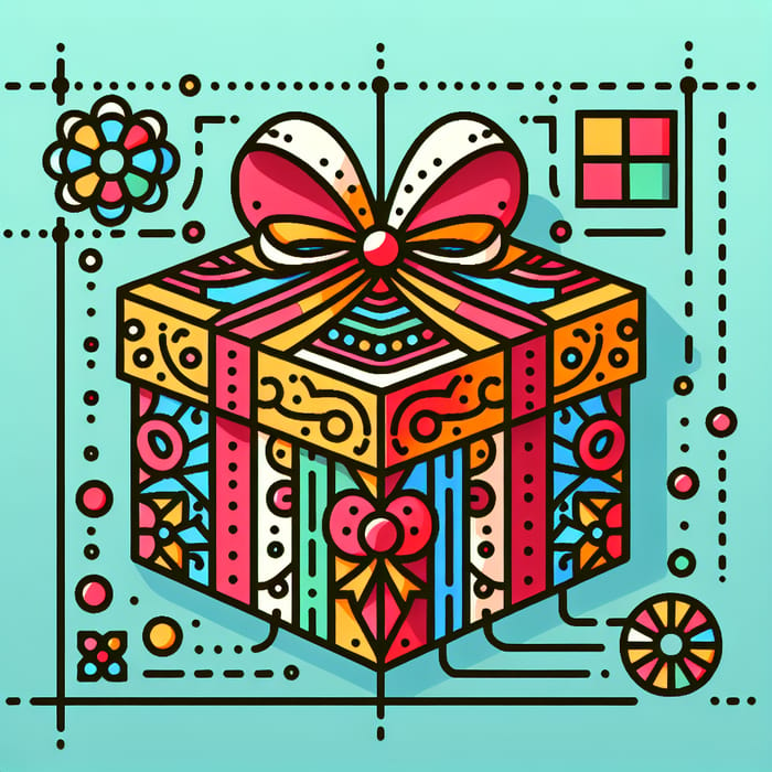 Detailed Gift-themed Design for Coupon Bond