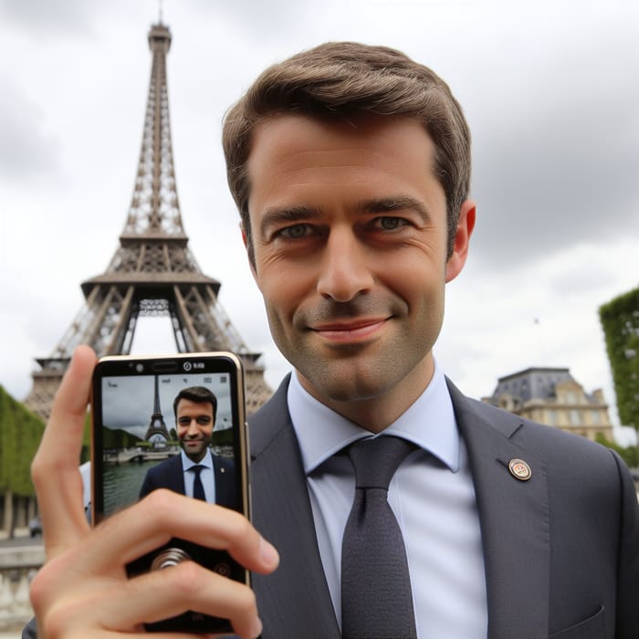 President Posing in Paris | Photo Opportunity in the French Capital