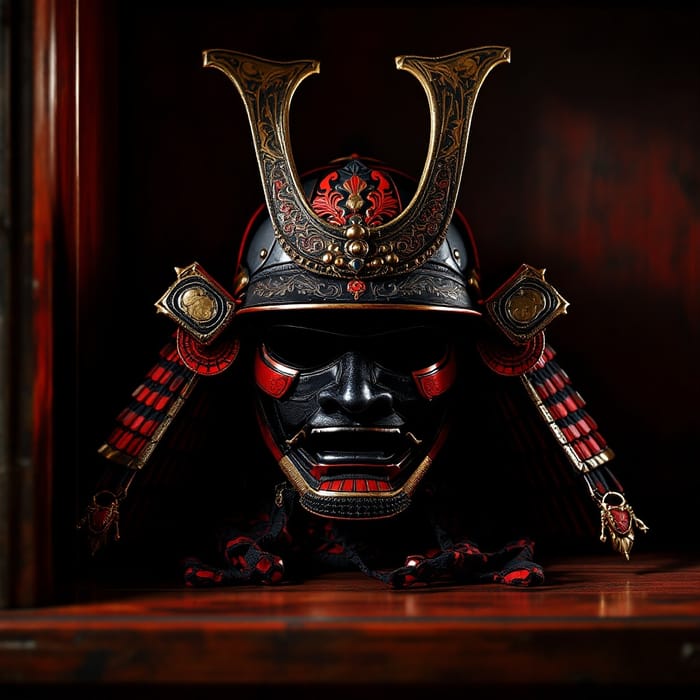 Stunning Hyper-Realistic Samurai Helmet Art