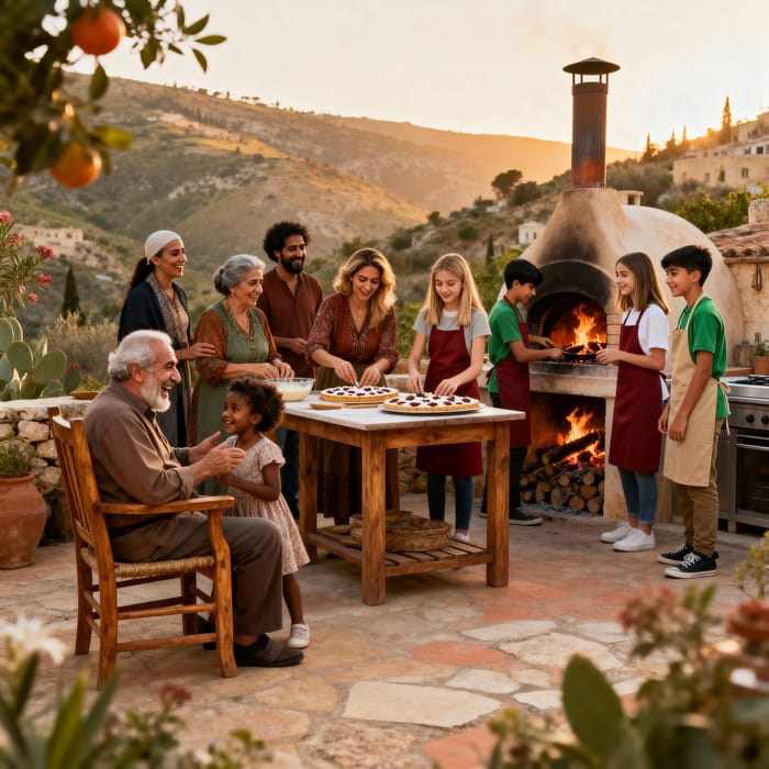 Joyful New Year's Eve with a Diverse Family Joyful New Year's Eve with a Diverse Family