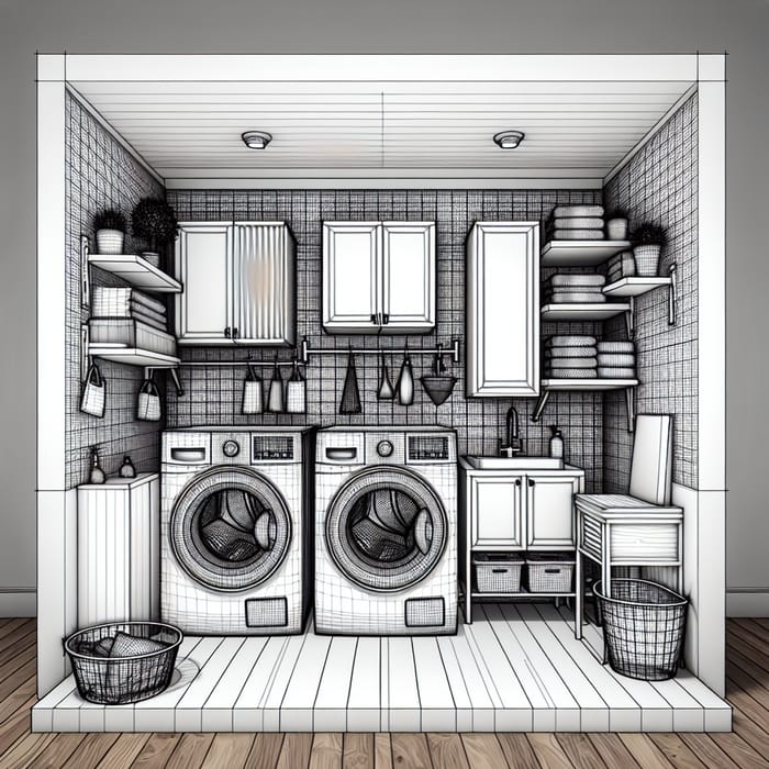 Efficient Narrow Laundry Room Design Ideas