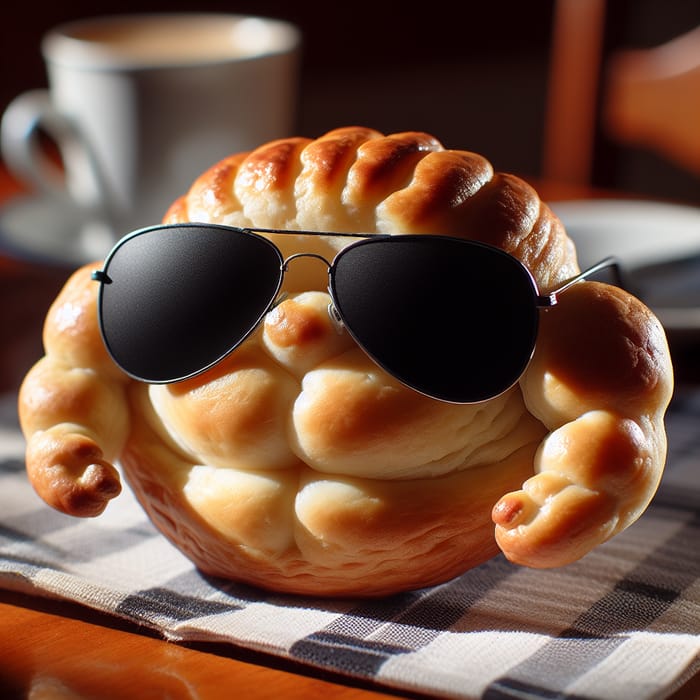 Muscular Sopaipilla in Sunglasses: The Ultimate Snack