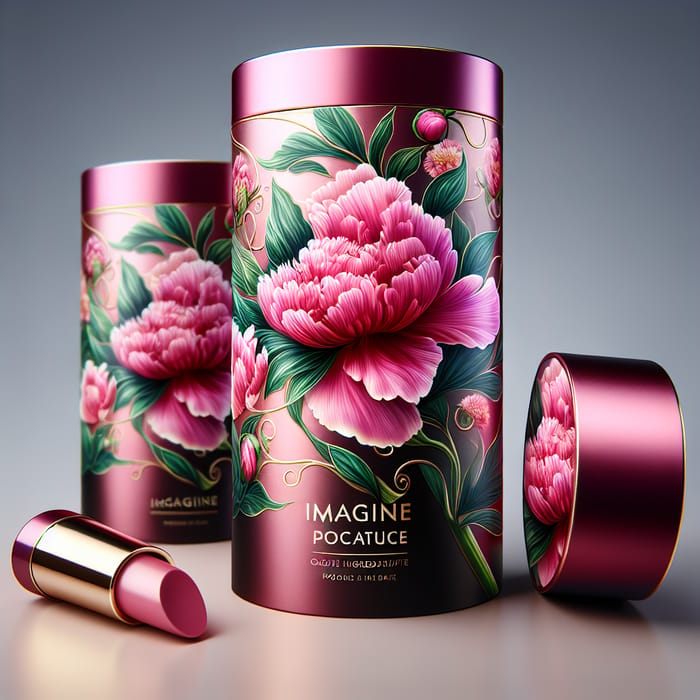 Peony Flower Cosmetic Packaging Design