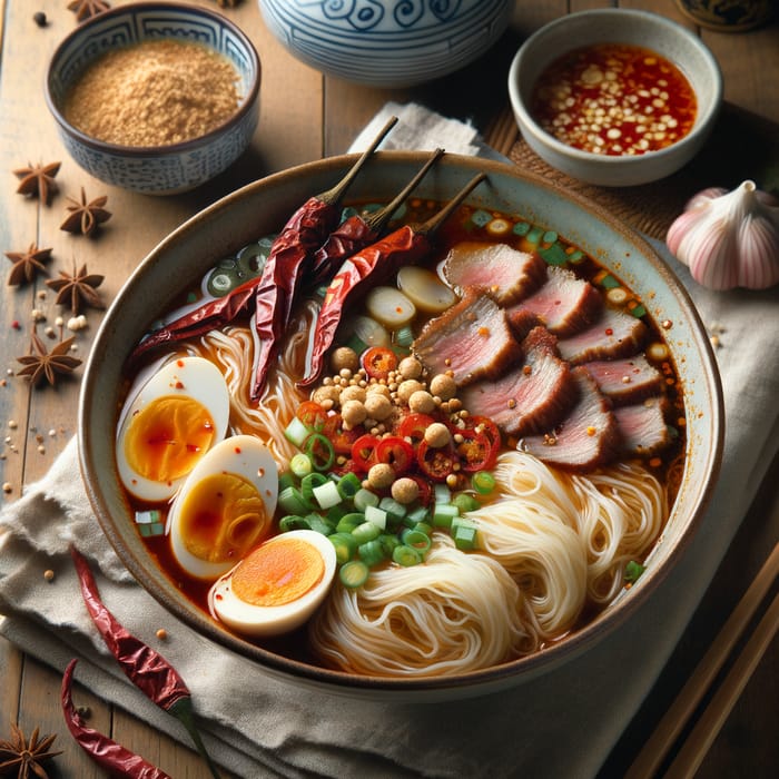 Spicy and Authentic Vietnamese Mi Siu Noodle Soup