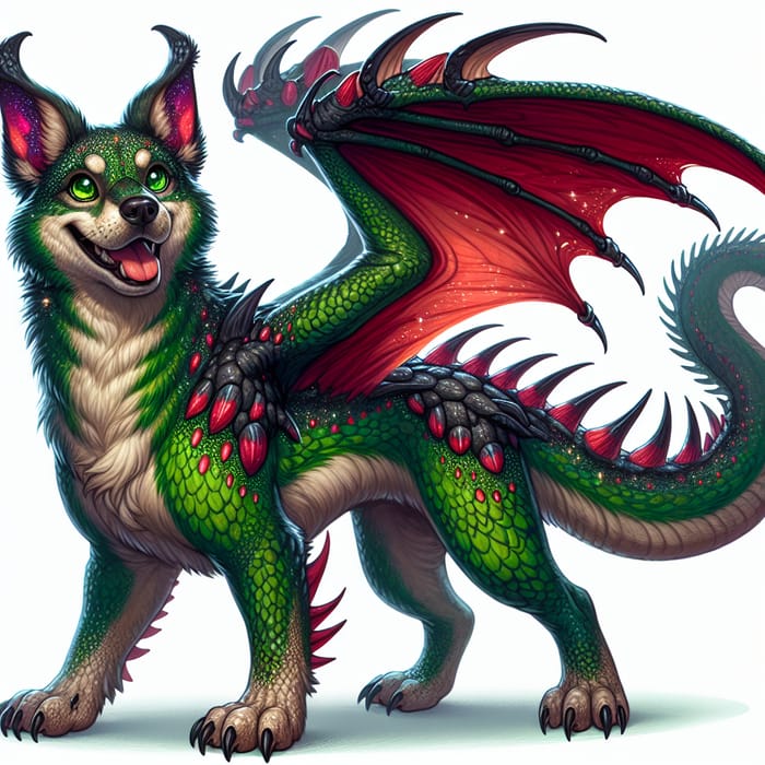 Dragon Dog: Mythical Creature of Friendship and Adventure