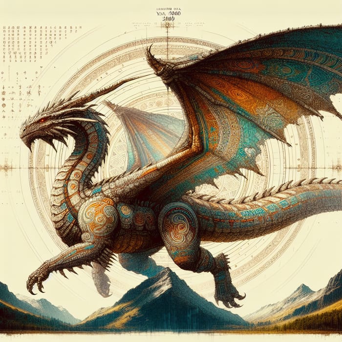 Tribal Drache 2000: A Colossal Dragon of Ancient Power