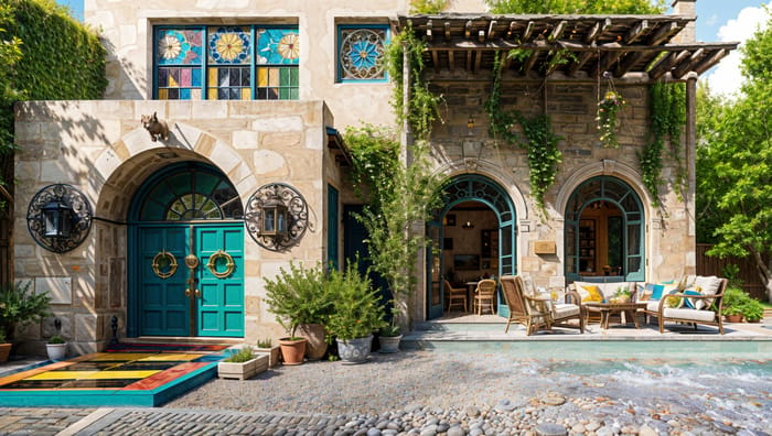 Stunning Bohemian-Style House Exterior Design