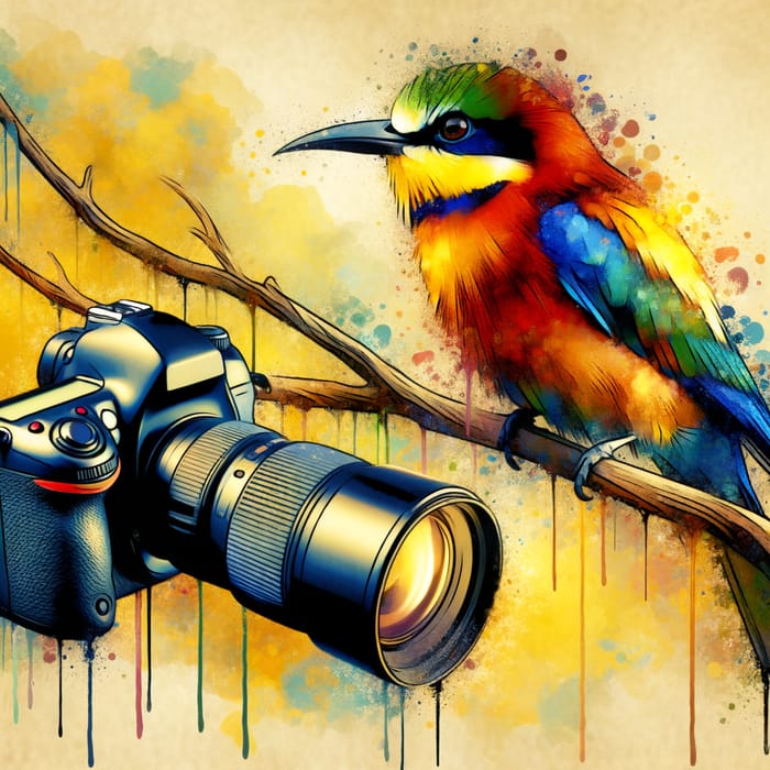 Vibrant Bird Art: Watercolor Healing Scenes