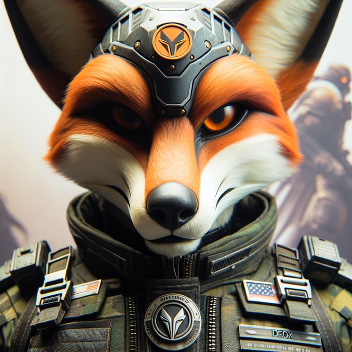 Defox in Futuristic Military Attire - Fantasy World Fox