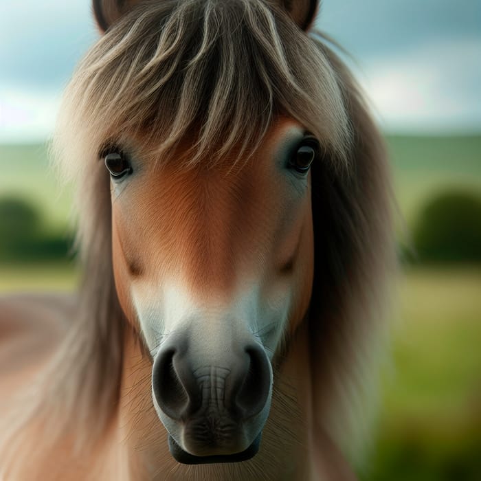 Beautiful Horse Face Close-up