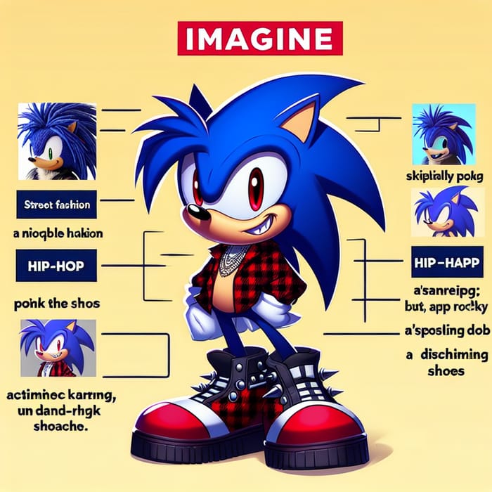 Sonic as ASAP Rocky | Hip-Hop Hedgehog Street Fashion Vibes