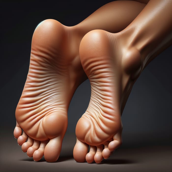 Photo-realistic Female Feet Depiction with Proportional Details