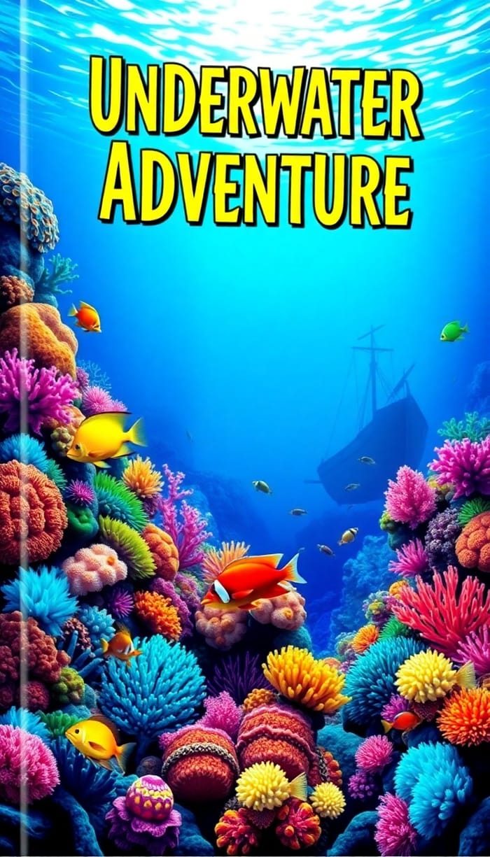 Underwater Adventure Book Cover Design