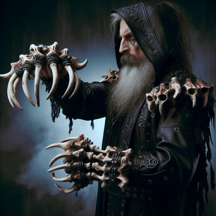 Sea Shaman with Bone Knuckle-Duster in Action