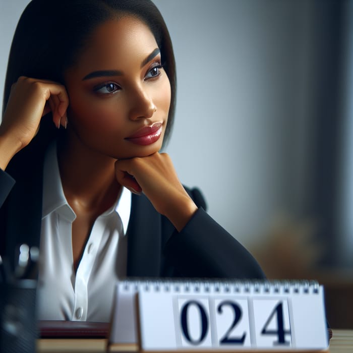 Black Businesswoman in 2024 | Contemplating Future Success