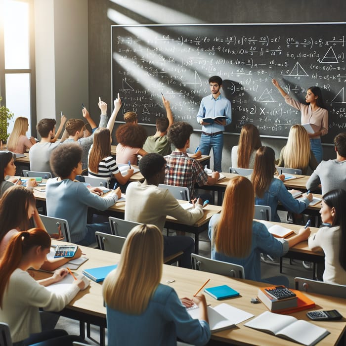 Students in Math Class Engaged in Learning | Classroom Scene