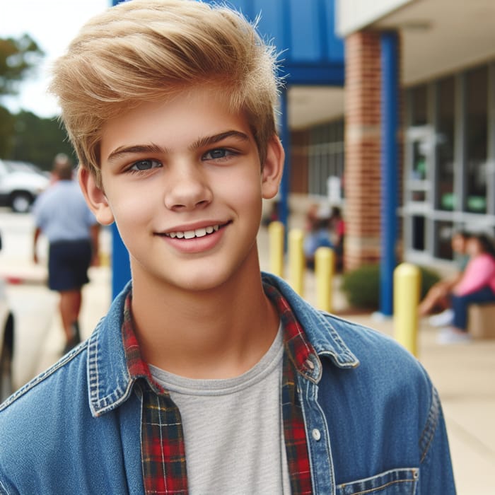 Handsome Blonde Boy Image