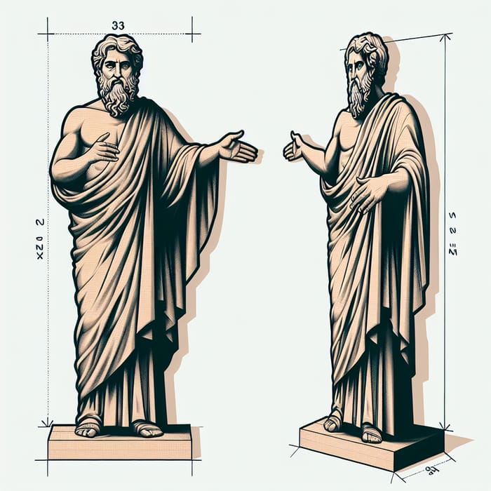 Pythagoras Standee Illustration