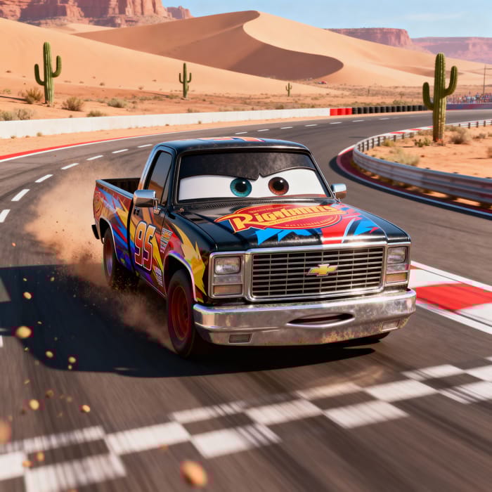 Hyper Realistic Truck Photo from Cars Movie