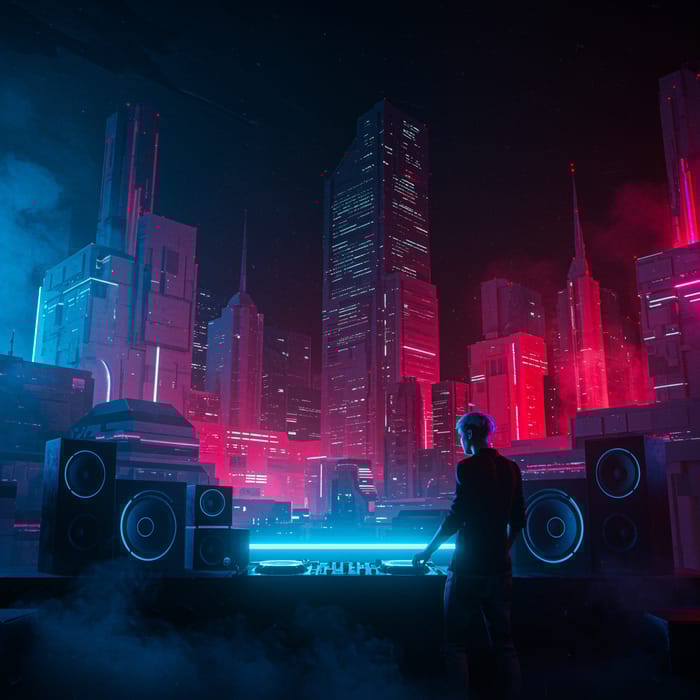 Futuristic Tech Album Cover Designs