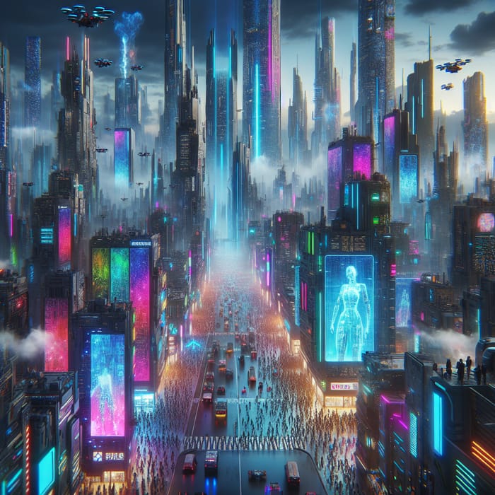 Exploring Future Urban Landscapes | Cyberpunk Vision