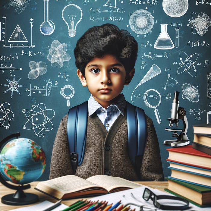 Smart South Asian Boy | Science Enthusiast