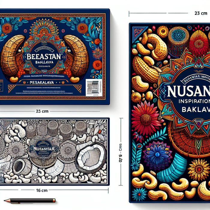 Vibrant Indonesian Heritage Inspired Baklava Packaging Design