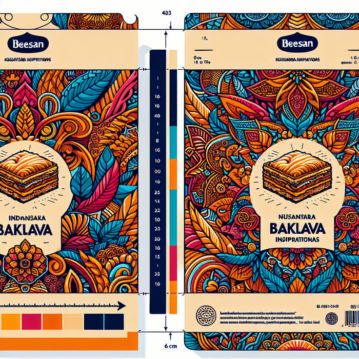 Colorful Baklava Packaging: Indonesia Inspired Designs | BEESAN & Nusantara