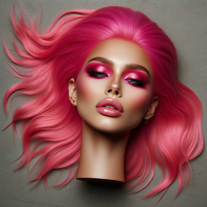 Nicki Minaj Inspired Surreal Art - Pink Hair & Makeup