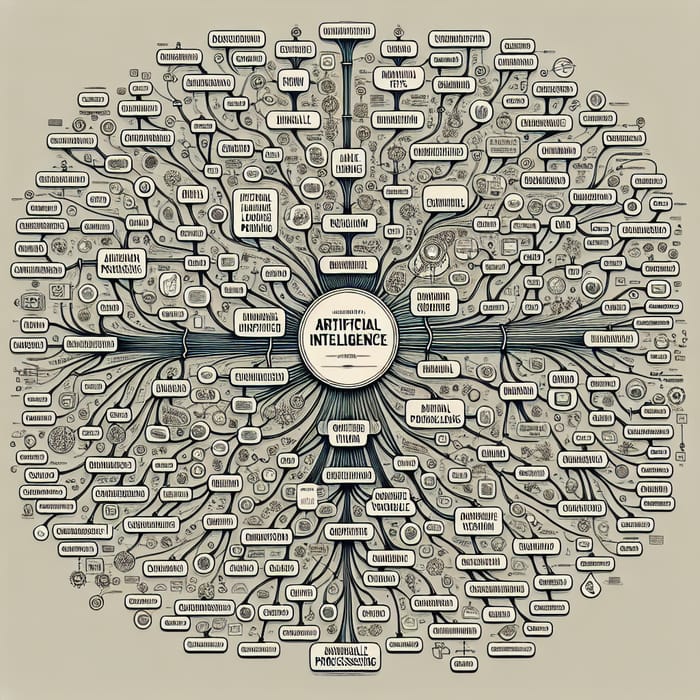 AI Domains Mind Map: Explore AI Tasks and Networks