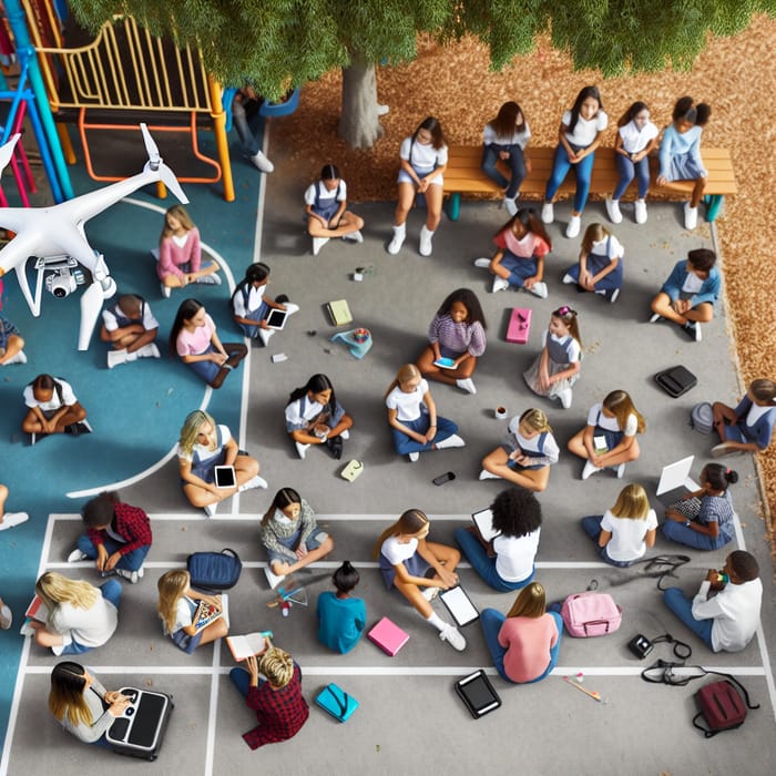 School Girls Monitoring by Drones for Enhanced Safety