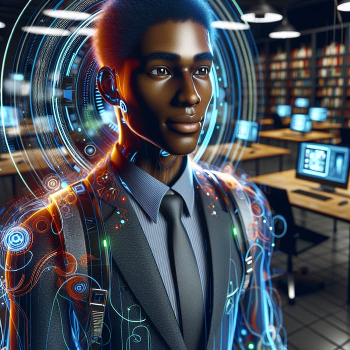 Futuristic Youthful Avatar in Education Setting