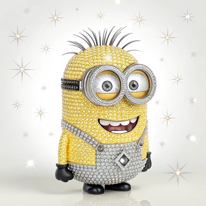 Diamond-Covered Minion: Sparkling Perfection