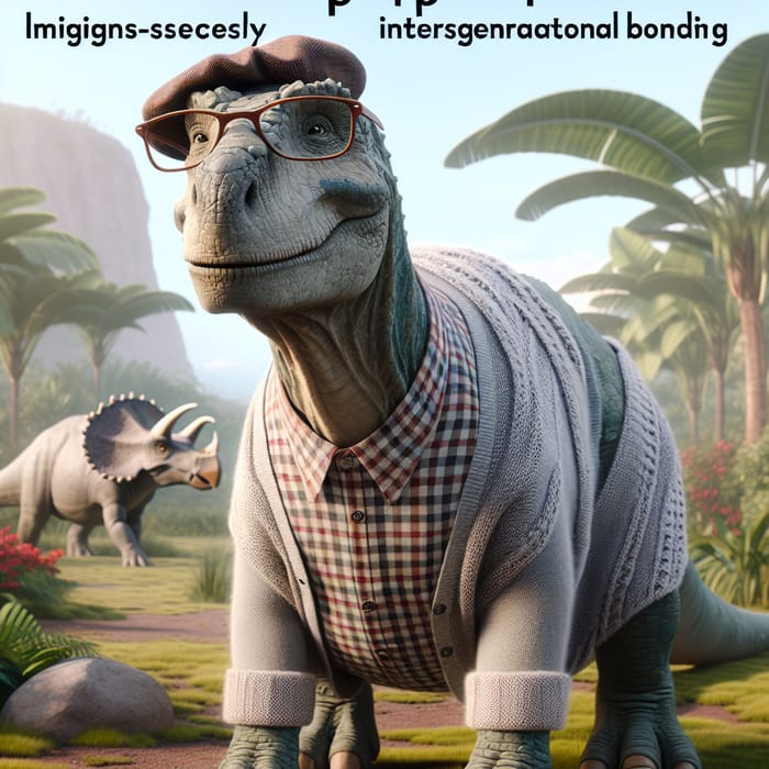 Delightful Dinosaur Grandpa: Heartwarming Intergenerational Connection