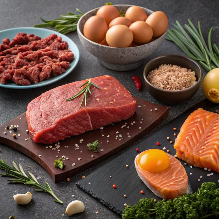 Gourmet High-Protein Foods Array