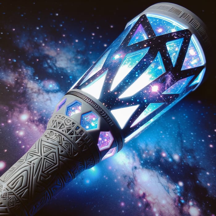 Lightstick with Stars and Patterns in Blue, Purple, and White Colors - Milky Way Galaxy Interior