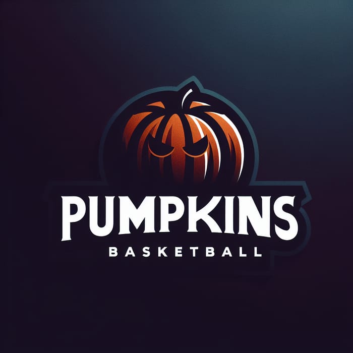 Minimalistic Shadow Logo for Basketball Team 'Pumpkins' | Custom Design