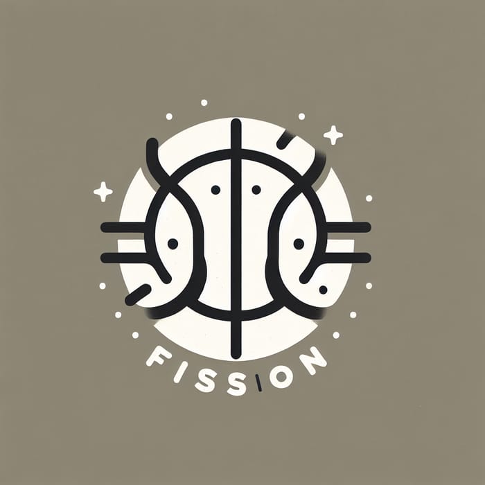 Minimalist FISSION Basketball Team Logo Design