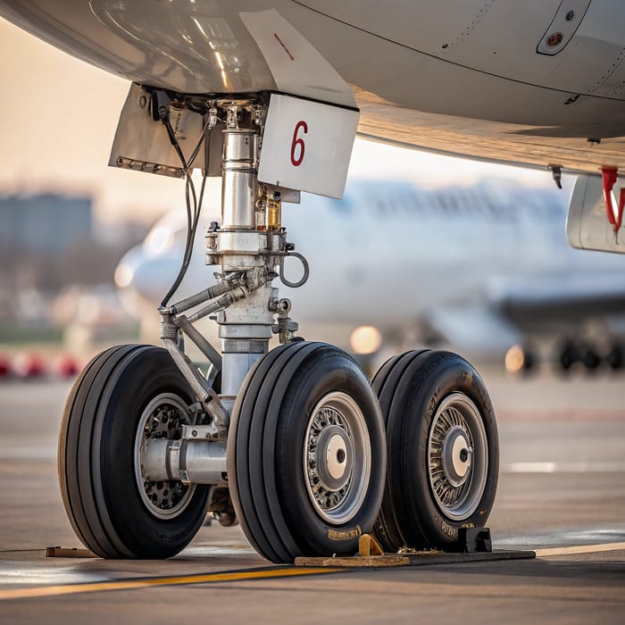 AI-Generated Plane Landing Gear Image